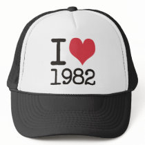 I Love1982 Products & Designs! Hats