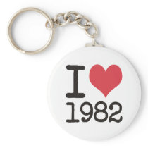 I Love1982 Products & Designs! Keychain