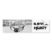 I Love2 Hunt bumper stickers by mattgerlach I Love2 Hunt bumper stickers