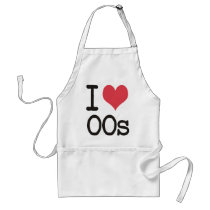 I Love 00s Products & Designs! aprons