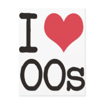 I Love 00s Products & Designs! postcards