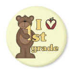 I Love 1st Grade Tshirts and Gifts Fridge Magnet