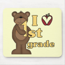 I Love 1st Grade Tshirts and Gifts Mouse Mat