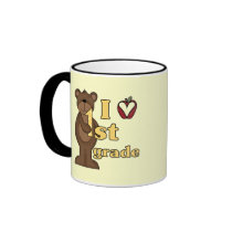 I Love 1st Grade Tshirts and Gifts Coffee Mugs