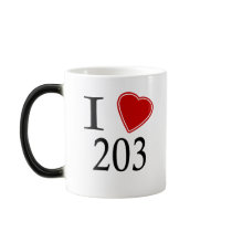 I Love 203 New Haven Mug
