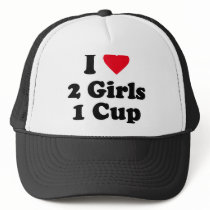 I love 2 girls 1 cup hats by loveshirts I love 2 girls 1 cup hats