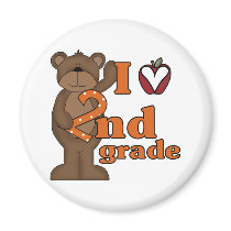 I Love 2nd Grade magnets by school_teacher I Love 2nd Grade magnets