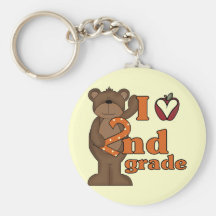 I Love 2nd Grade Tshirts and Gifts Key Chains