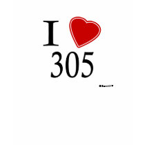 I Love 305 Miami t-shirts