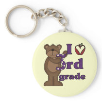 I Love 3rd Grade Tshirts and Gifts Keychains