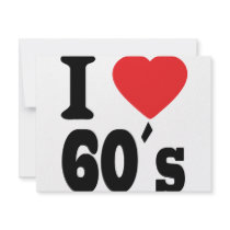 I love 60 ´s invitations by Tomaniac I love 60 ´s invitations