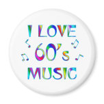I Love 60's Refrigerator Magnets