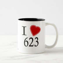 I Love 623 Phoenix Coffee Mug