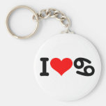 I love 69 keychains