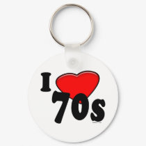 I Love 70s Keychain