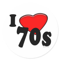 I Love 70s Sticker by Method77 I Love 70s Sticker