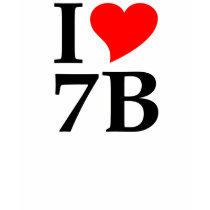 I love 7B t-shirts