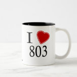 I Love 803 Columbia Coffee Mug