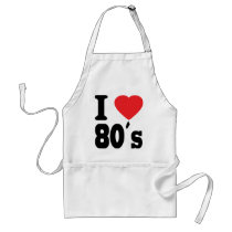 I Love 80 ´s aprons