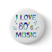 I Love 80s Pinback Button