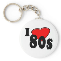 I Love 80s Keychain