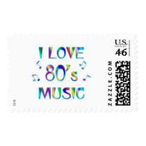 I Love 80s Postage Stamps
