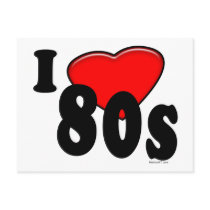 I Love 80s Postcard by Method77 I Love 80s Postcard