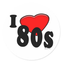 I Love 80s Sticker