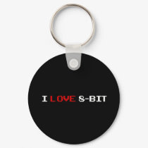 I Love 8 Bit keychains by CasuallyHardcore I Love 8 Bit keychains
