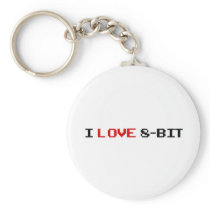 I Love 8 Bit Keychains