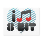 I Love 8 Bit postcards