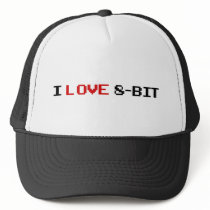 I Love 8 Bit Trucker Hats