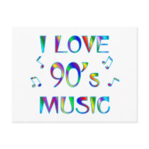 I Love 90's Postcard
