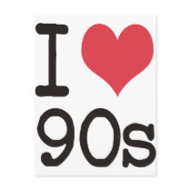 I Love 90s Products & Designs! Post Card