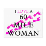 i love a 60 mile woman  feet postcards
