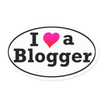 I Love a Blogger Sticker