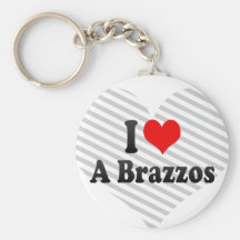 I love A Brazzos Key Chain
