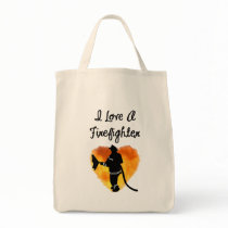 I Love A Firefighter Bag