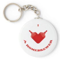 I Love a Homebrewer Keychain