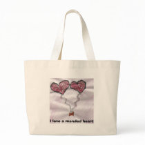 I love a mended heart bags