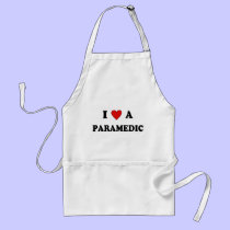 I Love A Paramedic aprons