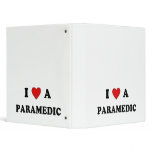 I Love A Paramedic Vinyl Binder