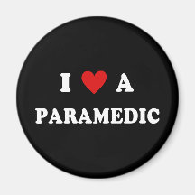 I Love A Paramedic Fridge Magnets