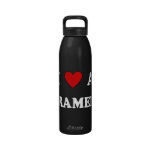 I Love a Paramedic Reusable Water Bottle