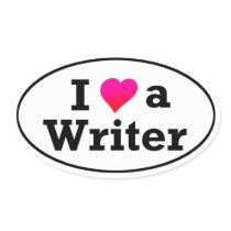 I Love A Writer Bumper Sticker