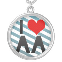 I Love AA Necklaces