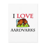 I Love Aardvarks Postcards