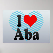 I Love Aba, Nigeria Print