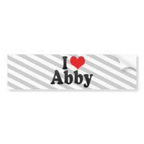 I Love Abby Bumper Stickers