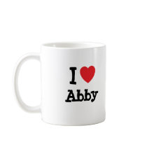 I love Abby heart T-Shirt Coffee Mug